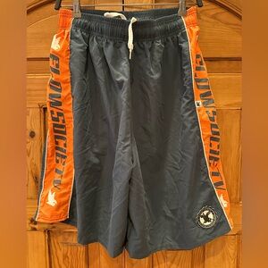 Flow Society Men's Lacrosse Navy and Orange Shorts size M